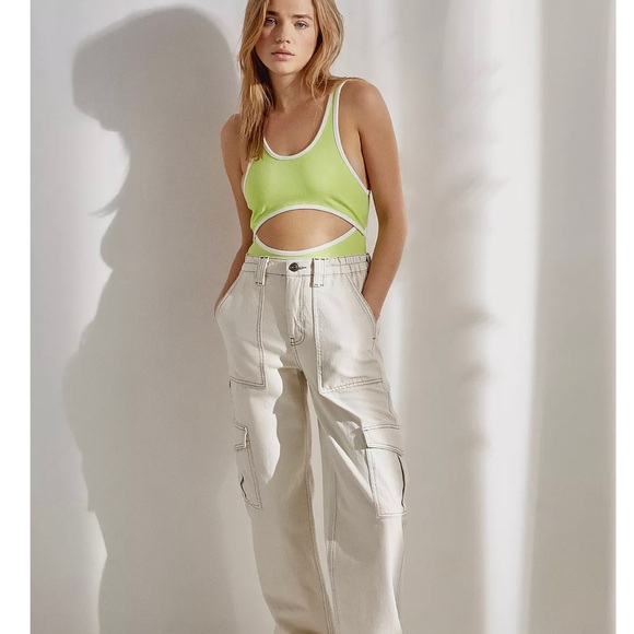 Urban Outfitters Out From Under Jax Neon cut out bodysuit size Medium - Picture 4 of 11